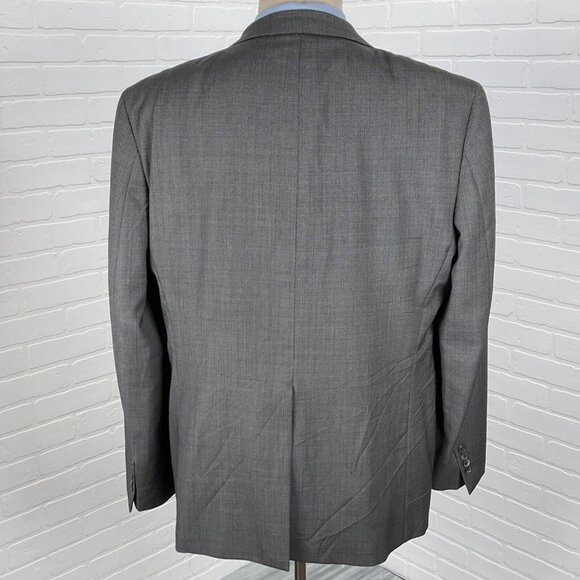 Jos A Bank Blazer Men 43R Gray Reda 1865 Super 110s Wool Classic Career Jacket - Picture 4 of 14